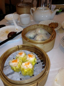 The dish in front is shumai.